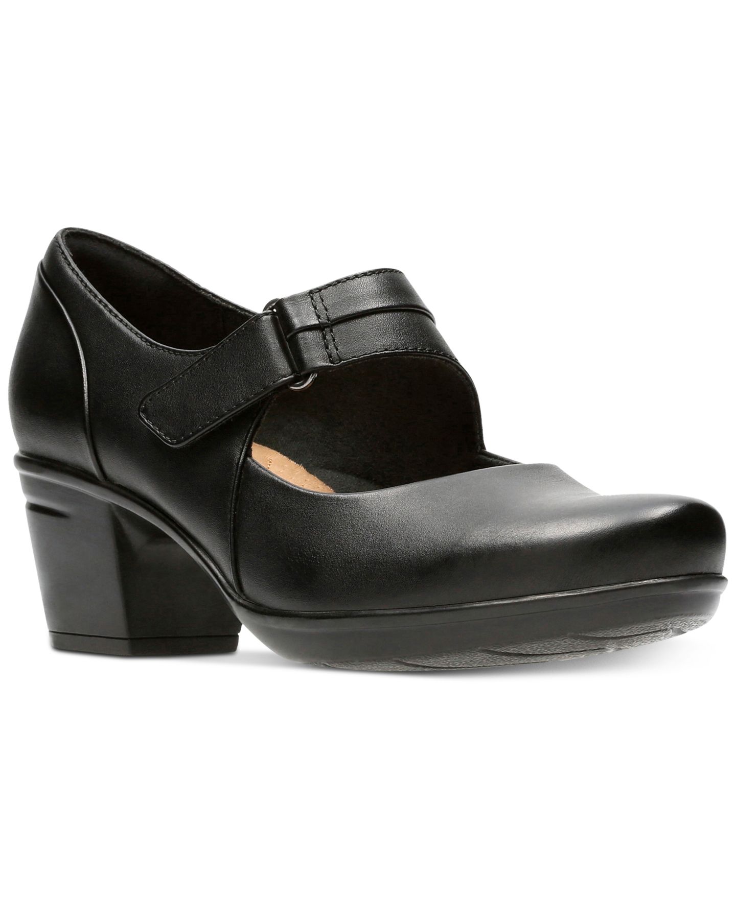 Женские туфли Clarks Collection Emslie Lulin Mary Jane Pumps, цвет: Чёрный — фото 1