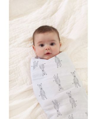 Baby Boys or Baby Girls Animal Swaddle Blankets, Pack of 4