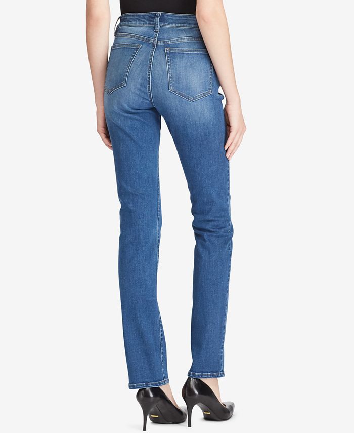 Lauren Ralph Lauren Ultimate Slimming Premier Curvy Straight Jeans - Macy's