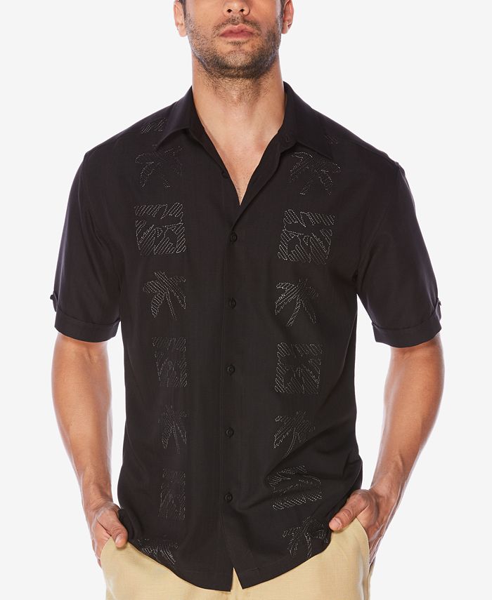 Cubavera Men's Tonal Embroidered Shirt - Macy's