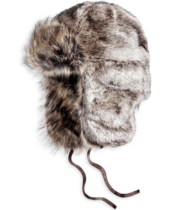 Macy's faux fur 2024 hats