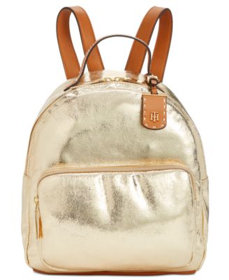 tommy hilfiger metallic backpack