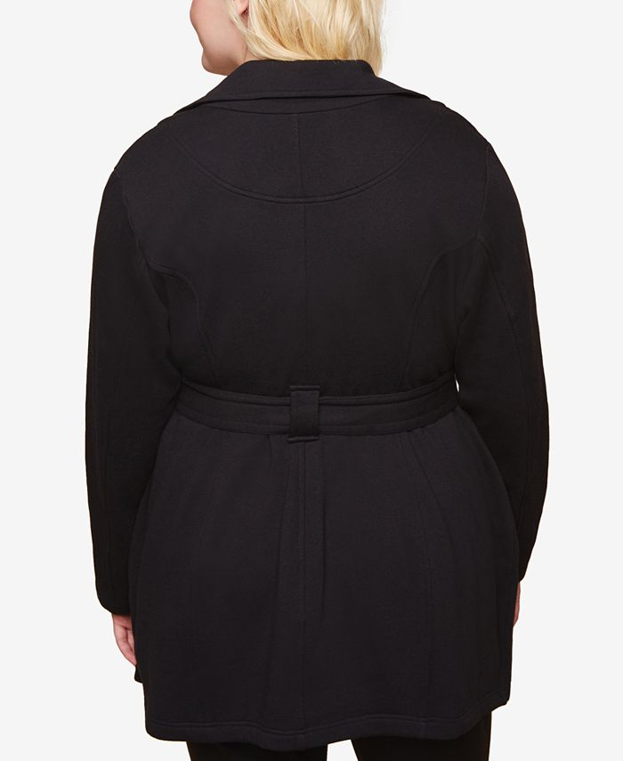 Motherhood Maternity Plus Size Frenchy Terry Belted Coat Macy's