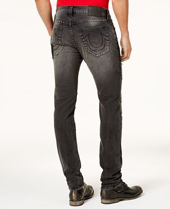 Rocco Skinny Fit Jeans Men's True Religion Brand Jeans Black Size 36