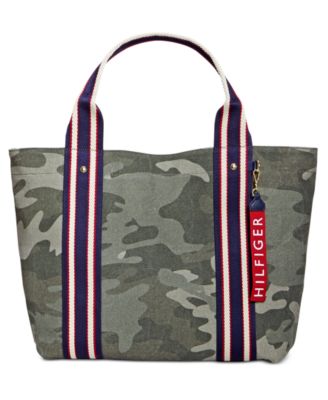 tommy hilfiger camouflage tote