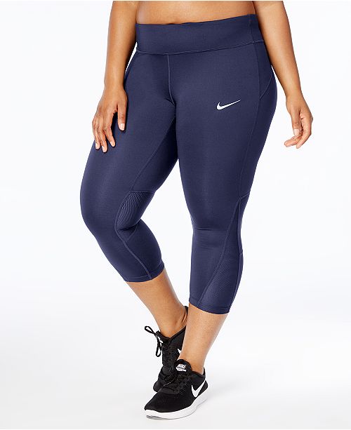 Nike Plus Size Power Compression Cropped Leggings & Reviews Pants