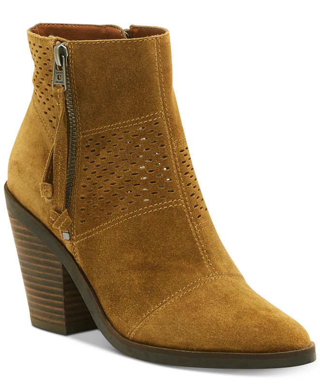 Lucky Brand Women's Ramses Block-Heel Booties & Reviews - Boots - Shoes ...