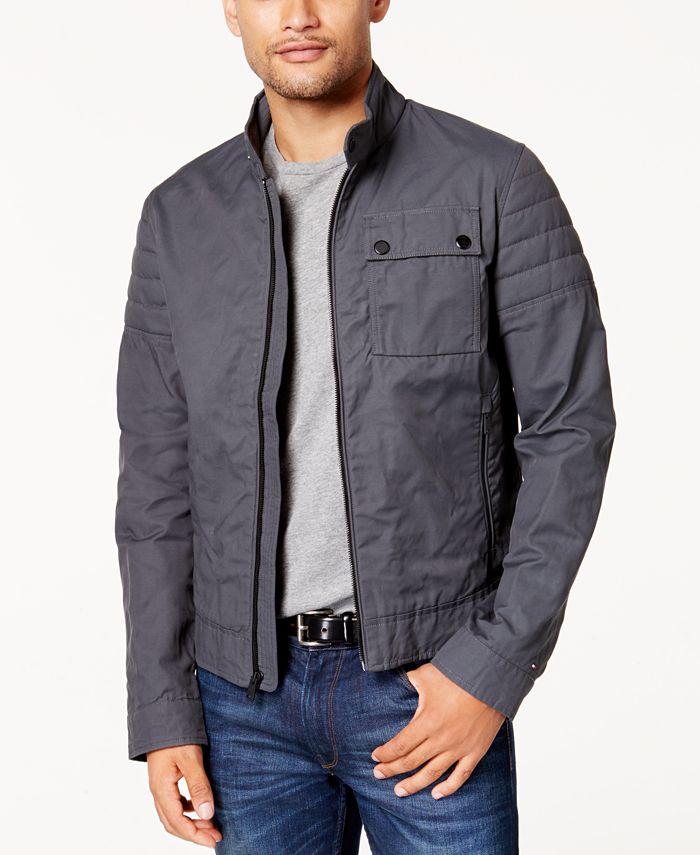 Tommy Hilfiger Men's Snap-Collar Jacket, Created for Macy's - Macy's