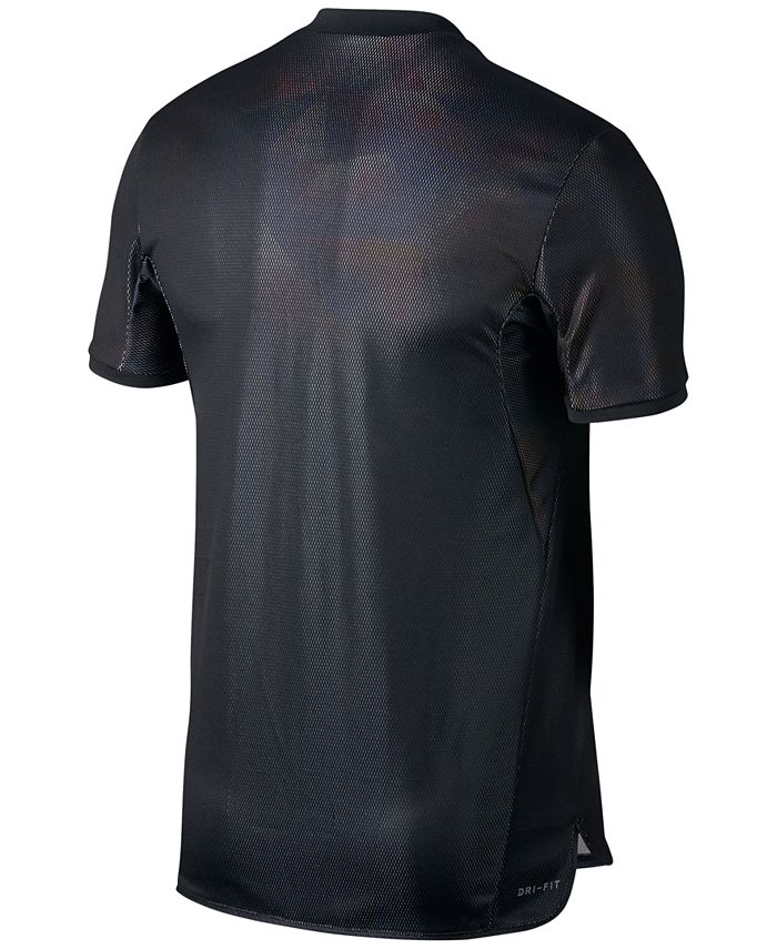 Nike Men's NikeCourt Dry Advantage Mesh Tennis Shirt & Reviews - T ...