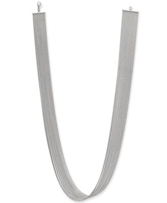 Macy's - Fine Beaded Long Multi-Strand Necklace in Sterling Silver