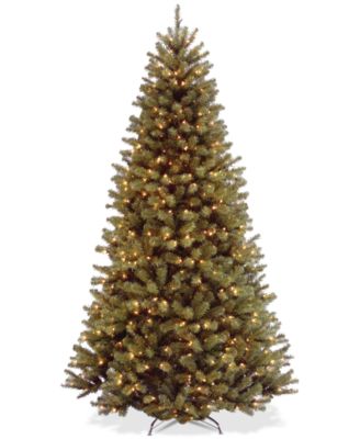 National Tree Company - 7.5' North Valley Spruce Hinged Tree With 550 Clear Lights