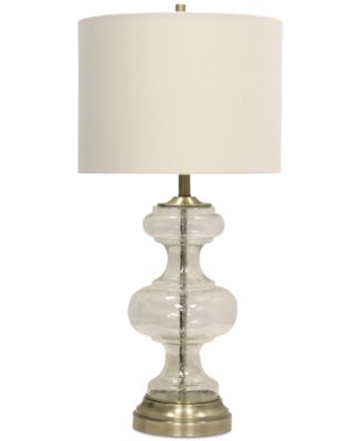 StyleCraft Home Collection StyleCraft Gerens Seeded Table Lamp - Macy's