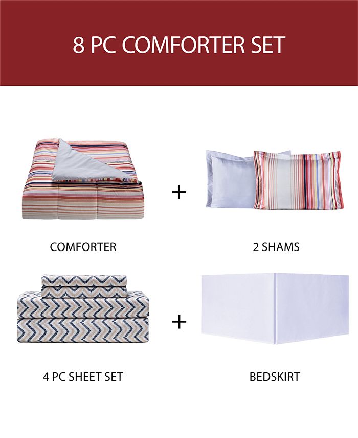 Fairfield Square Collection 8Pc. Queen Reversible Bedding