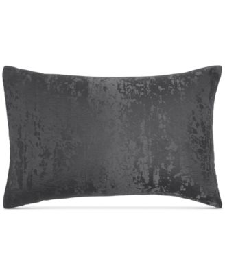 Donna Karan Home - Moonscape Reversible Textured Jacquard Charcoal Standard Sham