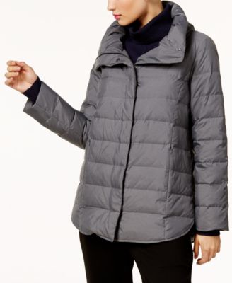 eileen fisher hooded down jacket