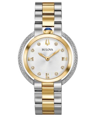 bulova rubaiyat diamond women's watch 35mm