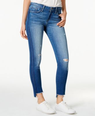 FLYING MONKEY - Ripped Tuxedo-Stripe Skinny Jeans