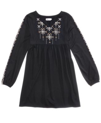 Epic Threads - Glitter Puff-Print Empire Dress, Big Girls (7-16)