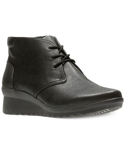 clark sharon hop wedge bootie