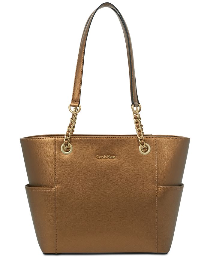 Calvin Klein Hayden Mercury Large Tote & Reviews - Handbags & Accessories -  Macy's