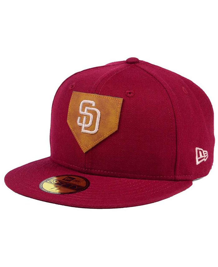 New Era San Diego Padres The Logo of Leather 59FIFTY Fitted Cap - Macy's