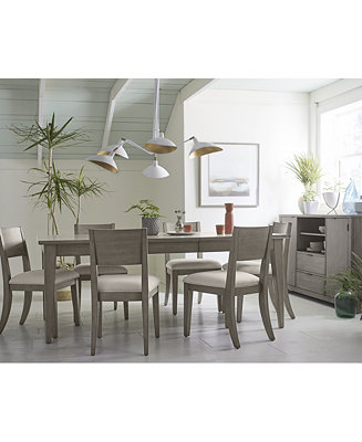 Homefare Tribeca Grey Expandable Dining, Macy’s Dining Room Furniture