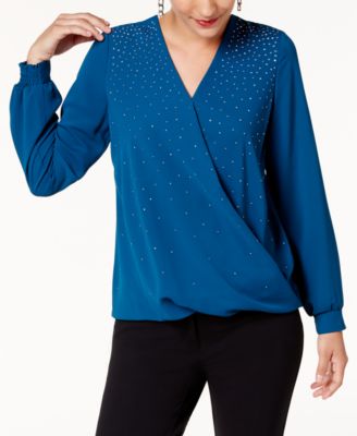 Alfani surplice top on sale