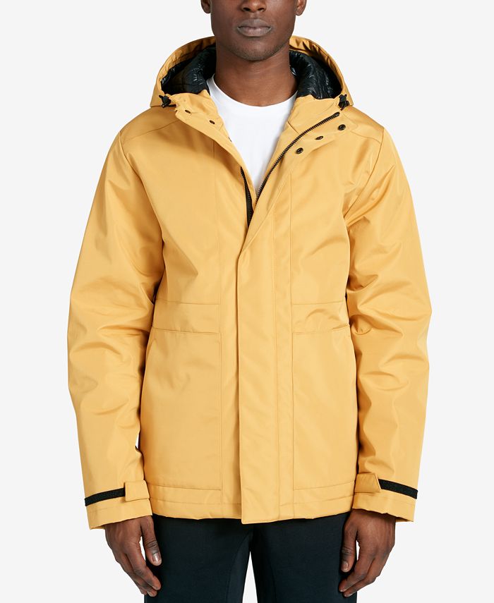 DKNY Men's MidLength Hooded Raincoat Macy's