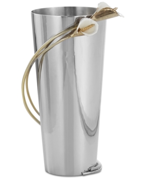 Shop Michael Aram Calla Lily Large Vase In Silver