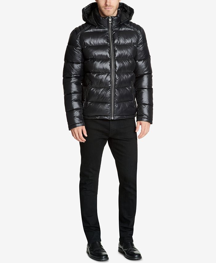 guess men's coats macy's