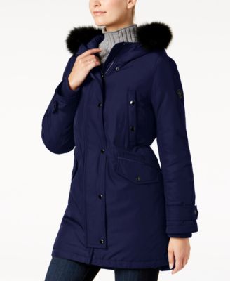 michael kors fox fur coat