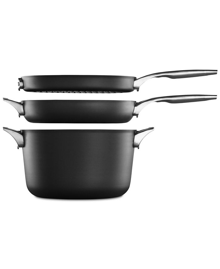 Calphalon Premier SpaceSaving HardAnodized Nonstick 12" Round Grill