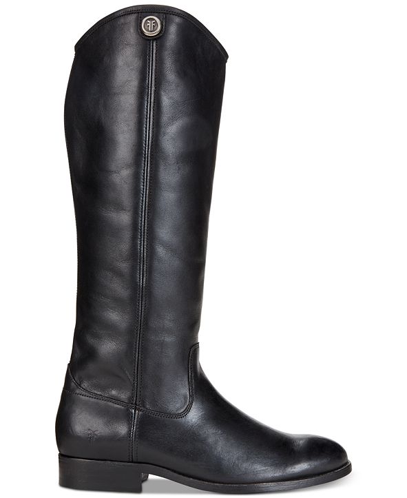 Frye Women's Melissa Button 2 Wide-Calf Tall Leather Boots ...