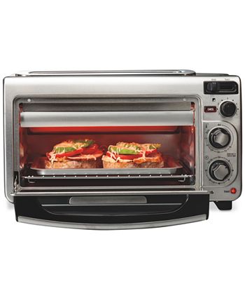 Hamilton Beach 2-in-1 Countertop Toaster Oven and Long Slot 2 Slice  Toaster, 60 Minute Timer and Automatic Shut Off, Shade Selector, Stainless  Steel