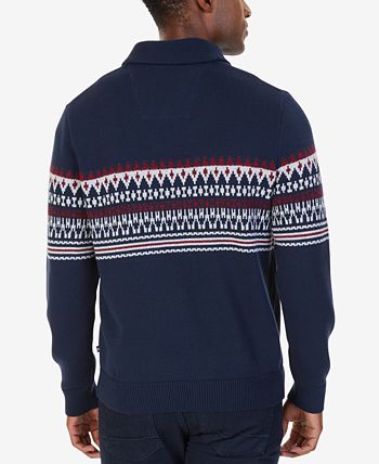 Nautica shawl sale collar sweater