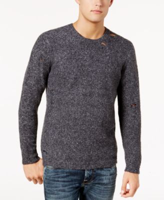 GUESS - Men's Deconstructed Knit Sweater