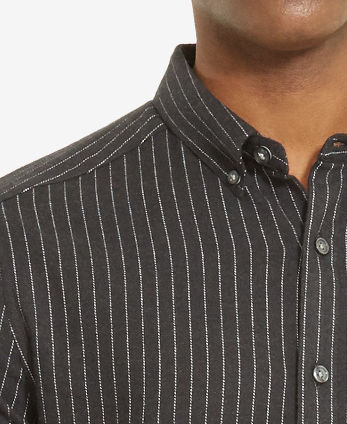 Kenneth Cole Reaction Men's Striped Flannel Shirt - Macy's