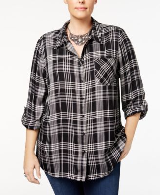 macys plus size tops