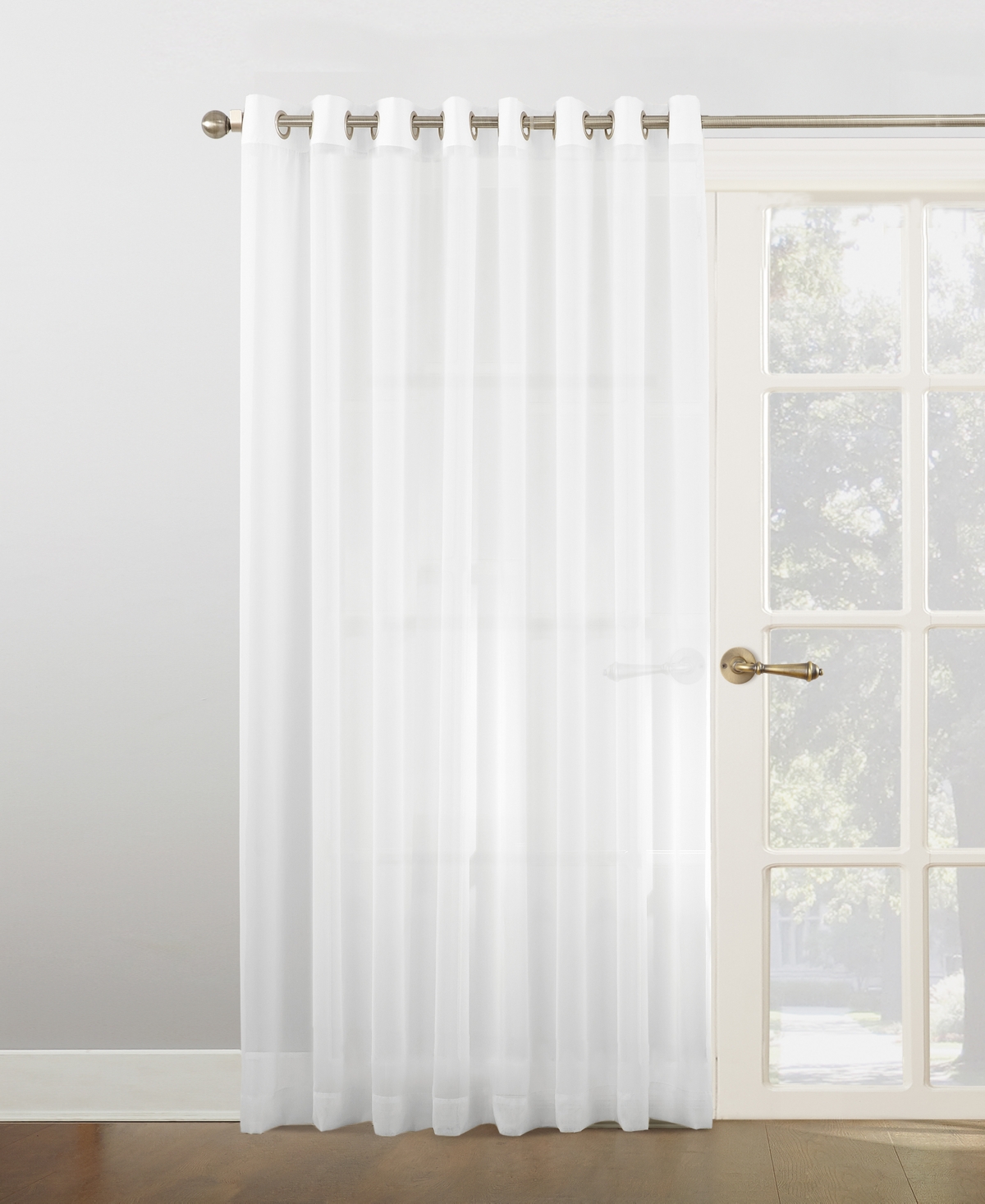 No. 918 Sheer Voile Grommet Sliding Patio Door Curtain Panel