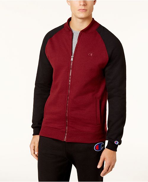 Champion Men's Powerblend Fleece Bomber Jacket, Created for Macys