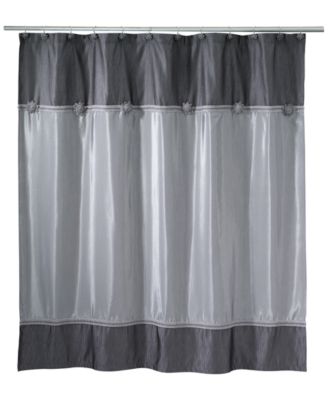 Avanti Braided Medallion Shower Curtain Collection Bedding