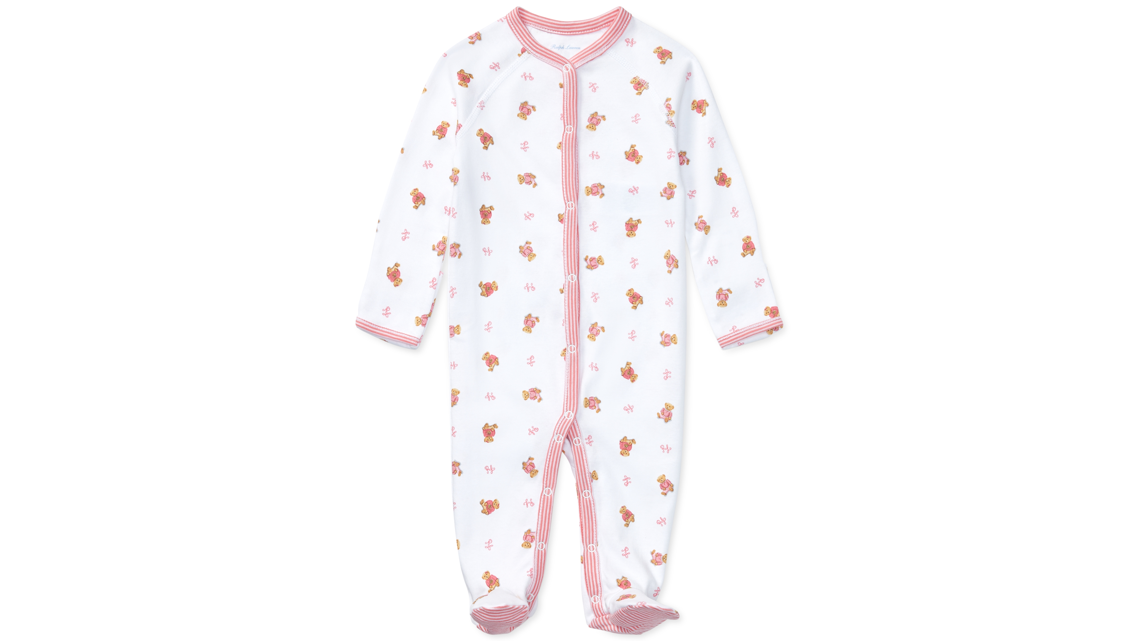 Polo Ralph Lauren Baby Girls Bear Cotton Coverall