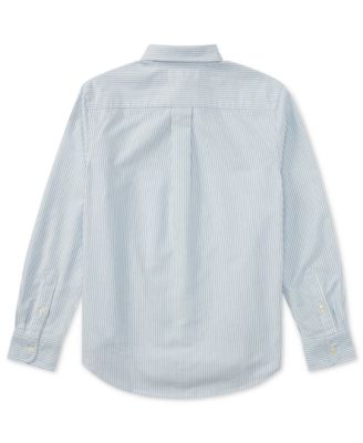 国内即発【POLO Ralph Lauren】PONY刺繍 コットンOxford Shirt Logo embroidered cotton Oxford shirt in blue - Polo Ralph