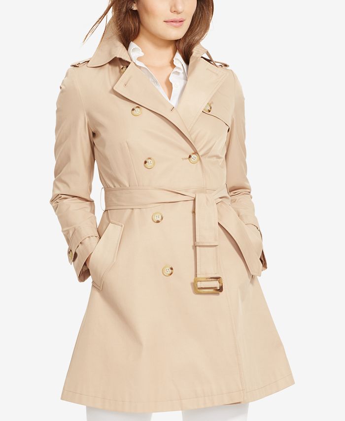 Lauren Ralph Lauren Plus Size Double-Breasted Trench Coat & Reviews - Coats  & Jackets - Women - Macy's
