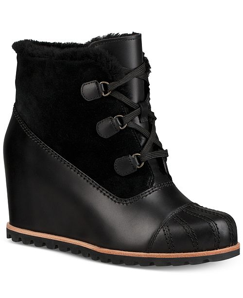 Ugg Women S Alasdair Wedge Ankle Booties Reviews Boots