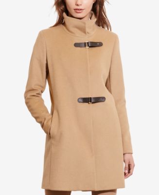 Ralph lauren buckle front coat on sale