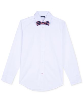 Tommy Hilfiger - Stretch Shirt & Bowtie, Big Boys (8-20)