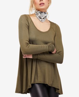Free People - January Ribbed Scoop-Neck T-Shirt