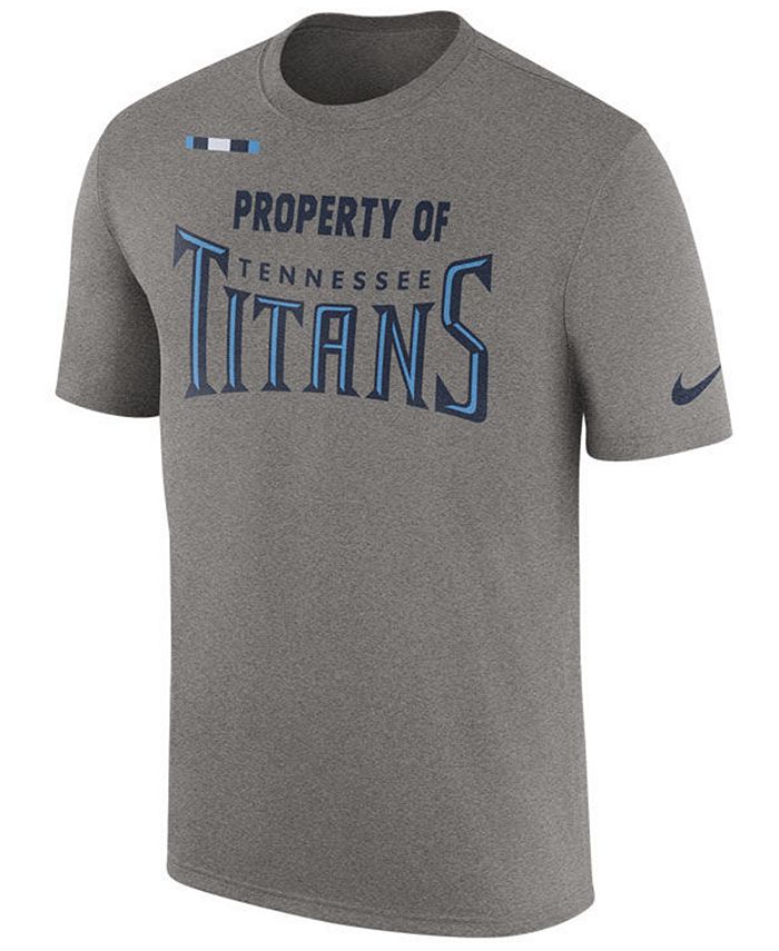Nike Men's Tennessee Titans Property of Facility T-Shirt - Macy's