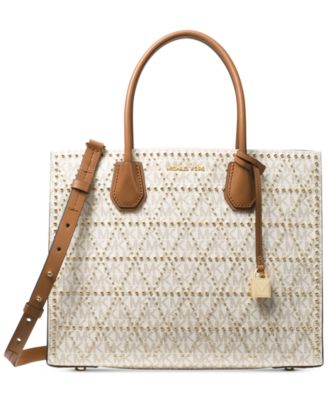 michael kors gold studded purse